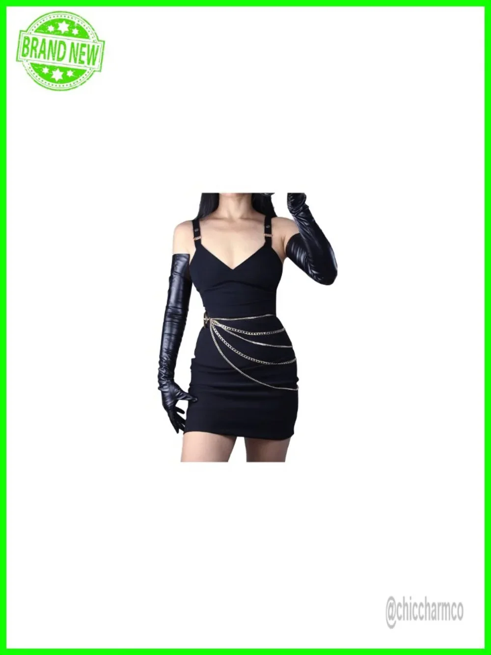 28 Inch Shoulder Length Faux PU Leather Gloves, Touch Screen